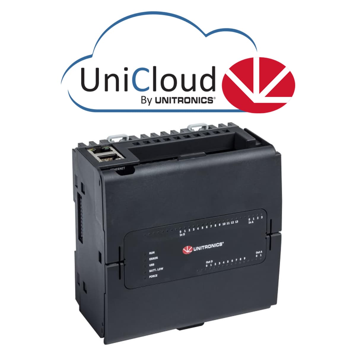 USC-C3-R20 PLC, Unistream C, 10DI, 2AI,8RO