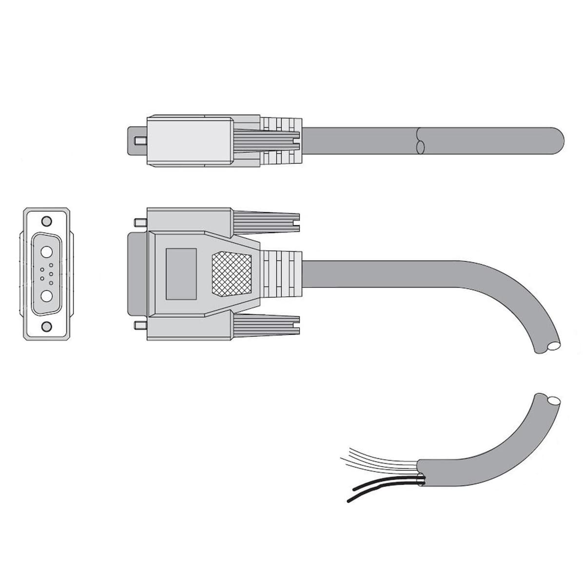 CBLPWRCOM3-5M MOOG, CBL 5m, PWR, COM