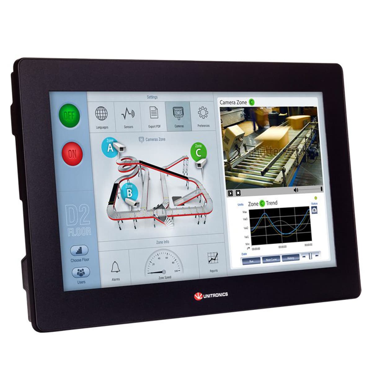 Unitronics SPS+HMI, VFD, Motion